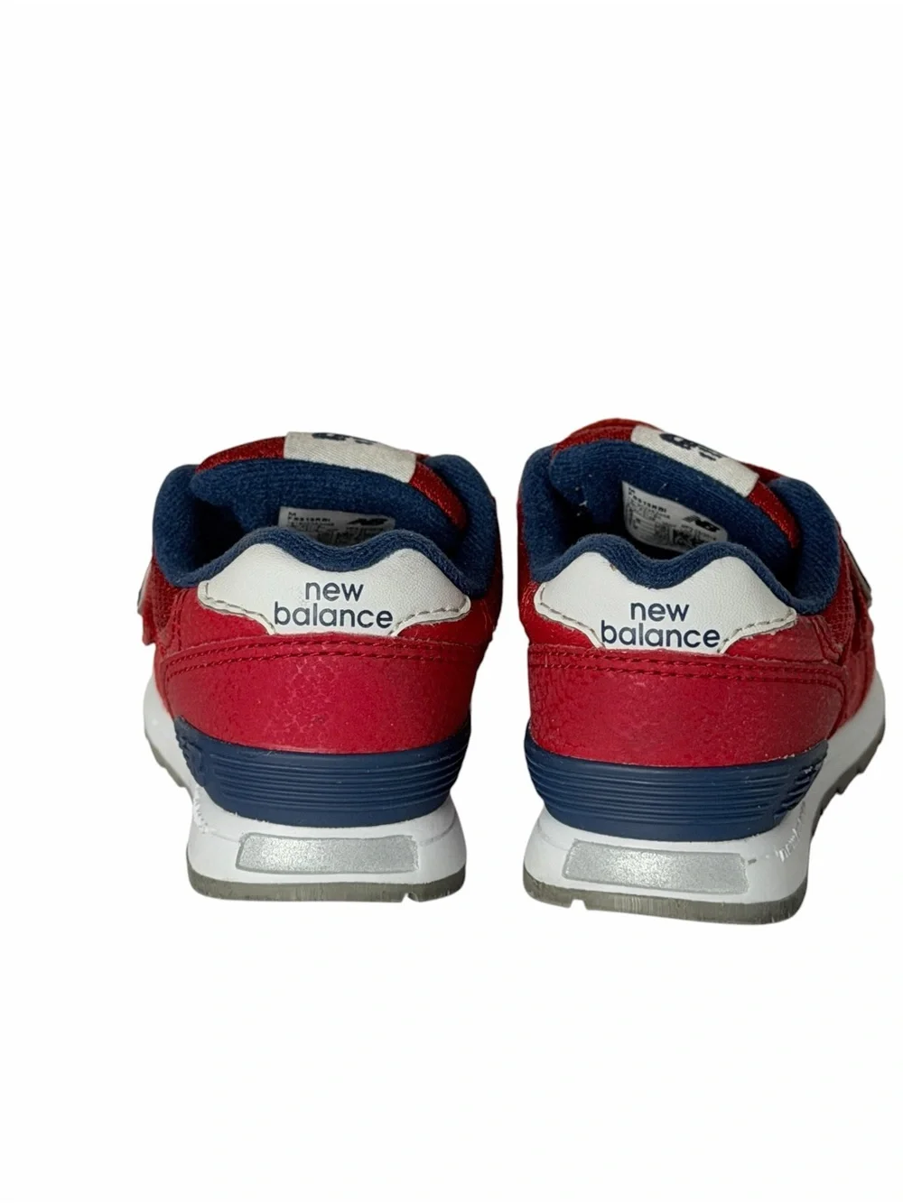 New Balance Kids Red and Navy Velcro 313 Sneakers